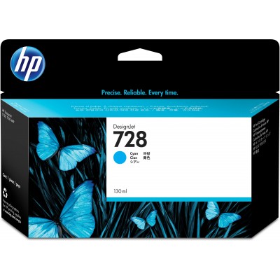 130ml Ciano compa Hp Designjet T730 ,T830 728C