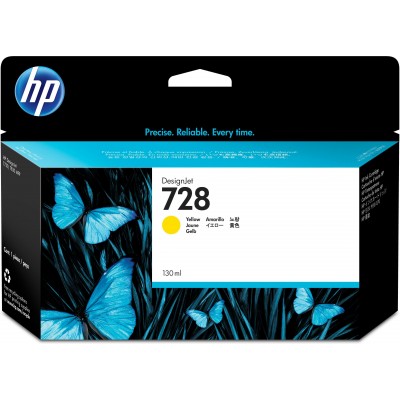 130ml Yellow compa Hp Designjet T730 ,T830 728Y