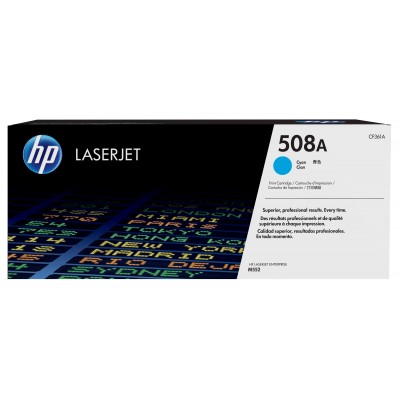 Toner HP 508A Ciano - CF361A da 5000 Pag.