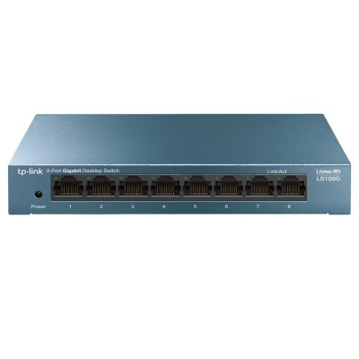 Switch Desktop 8 Porte RJ45 10 100 1000Mbps Auto-MDI MDIX