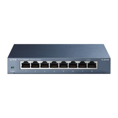 Switch 8 Porte Gigabit 10 100 1000 Mbps Plug & Play TL-SG108