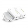 Kit powerline AV600 WiFi 300Mbps 2 Porte LAN (3 Pezzi)