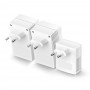 Kit powerline AV600 WiFi 300Mbps 2 Porte LAN (3 Pezzi)