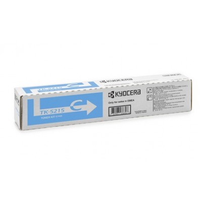 KYOCERA TK-5215C Toner Ciano per TASKalfa 406ci da 15.000 pagine A4 copertura 5%