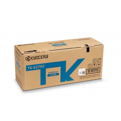 KYOCERA TK-5270C Toner Kit Ciano  6.000 pagine A4 (ISO IEC 19798) per ECOSYS M-6x30cidn P-6230cdn