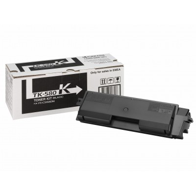 KYOCERA TK-580K Toner Nero per ECOSYS P6021cdn e FS-C5150dn da 3.500 pagine in formato A4 (ISO IEC 1
