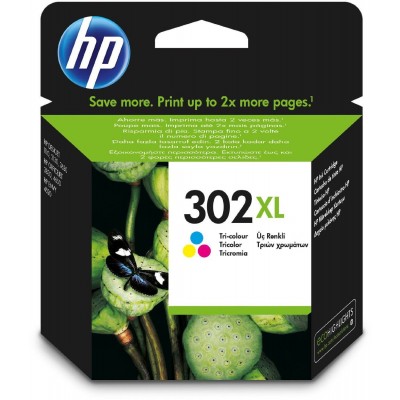 Cartuccia ORIGINALE Color HP N. 302XL F6U67AE PER DJ2130/1110 OJ3830/4650