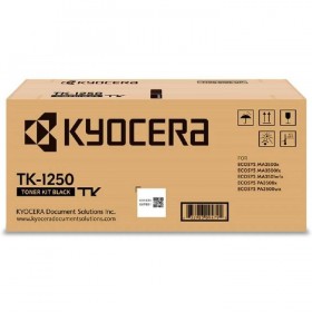 KYOCERA TK-1250 Toner nero per ECOSYS PA3500x/wx e ECOSYS MA3500x/fx/wfx 3.000 pag