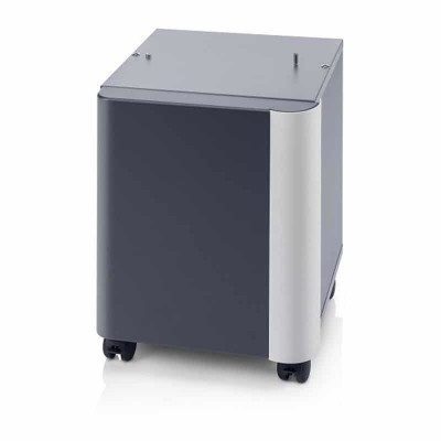 CB-360W-B Mobiletto bianco di supporto alto per configurazione base e con 1 cassetto con ruote