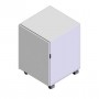 Mobiletto UNIVERSALE A4 L 482 P 525 H 600 mm (colore bianco office)