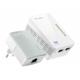 Kit 2 powerline WiFi 2.4 GHz AV600 2+1 porte LAN TL-WPA4220