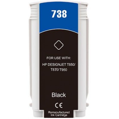 130ML Black Reman HP DesignJet T850,T870,XT870,XT950498N4A