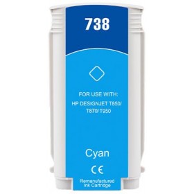 130ML Cyan Reman HP DesignJet T850,T870,XT870,XT950498N5A