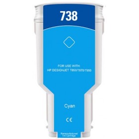 300ML Cyan Reman HP DesignJet T850,T870,XT870,XT950676M6A